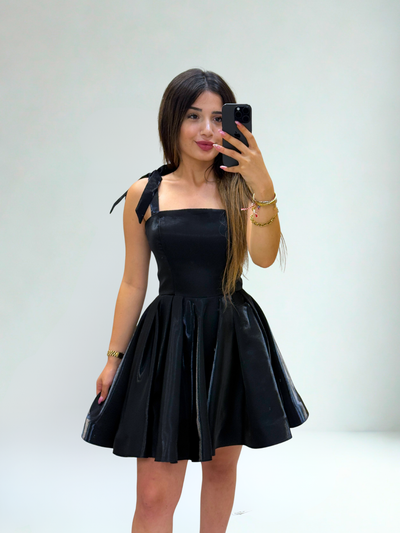 MAYA SATEN MİNİ ELBİSE