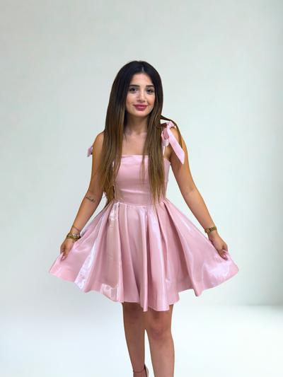 MAYA SATEN MİNİ ELBİSE